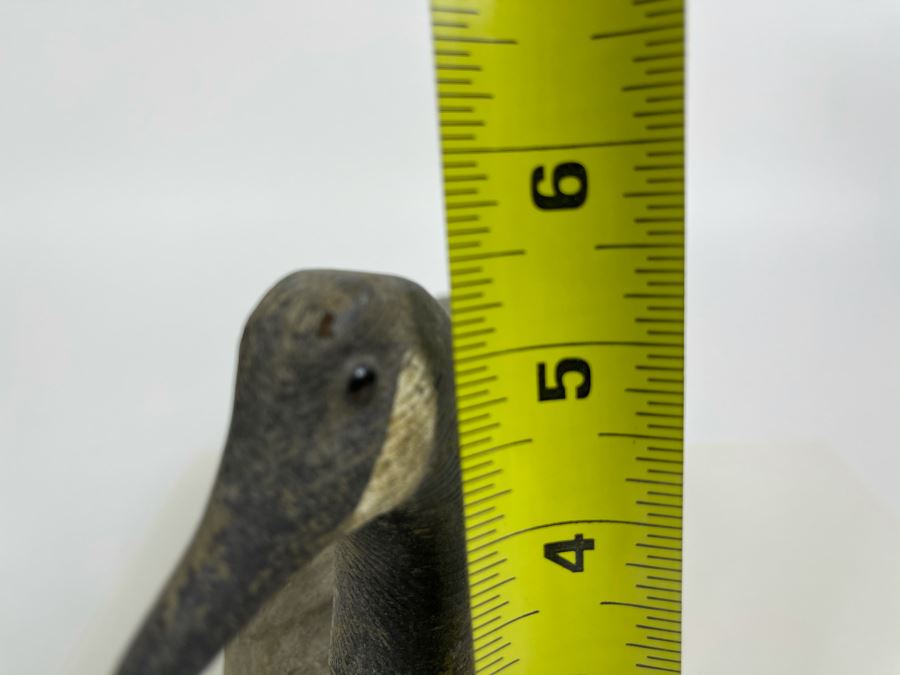 Old Hand Carved Wooden Duck Signed J. Viets 10W X 4.5W X 5.5H [Photo 15]