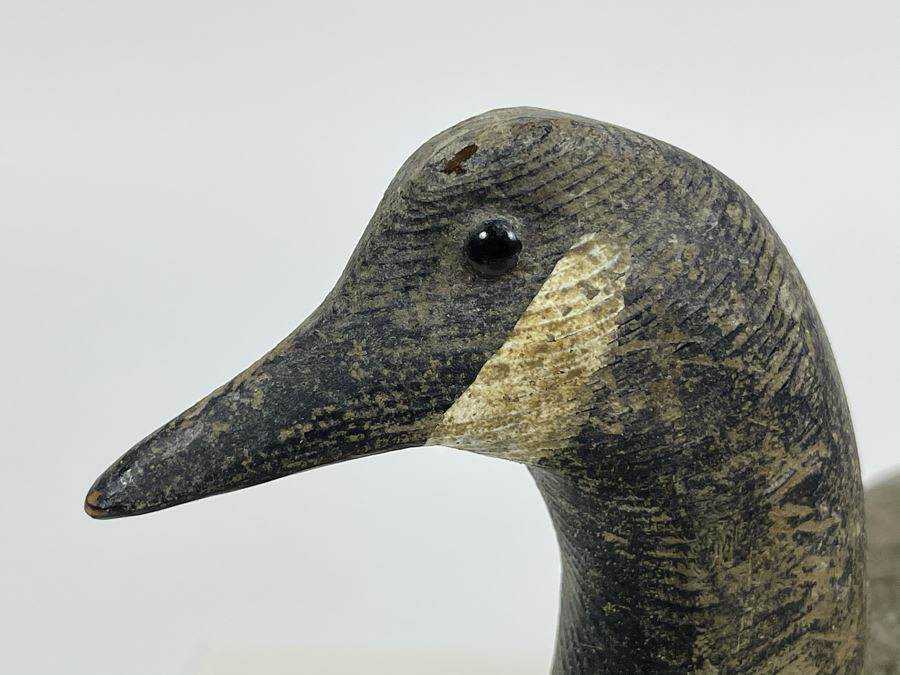 Old Hand Carved Wooden Duck Signed J. Viets 10W X 4.5W X 5.5H [Photo 16]