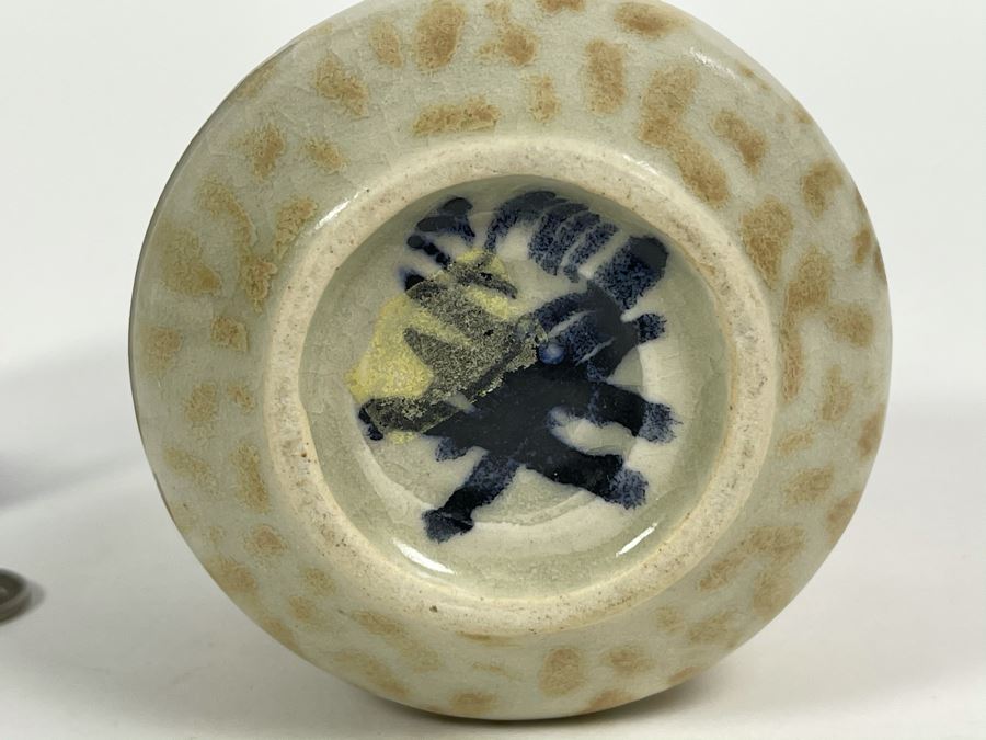 Pair Of Mid-Century Pottery Bottles 5H And 7H [Photo 4]