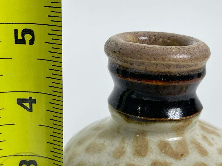 Pair Of Mid-Century Pottery Bottles 5H And 7H [Photo 6]