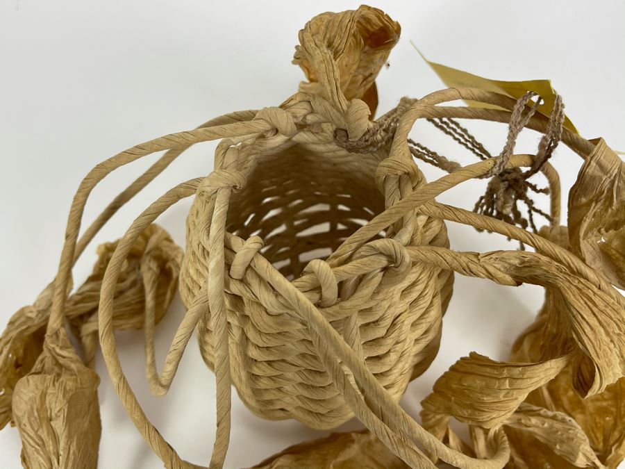 Erica Raspberry Handwoven Basket Jerome Arizona 11W X 6H [Photo 7]