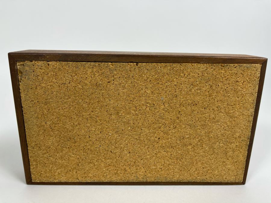 Mid-Century Modern Pottery Men's Dresser Cufflinks Jewelry Box 8W X 5D X 2H [Photo 5]