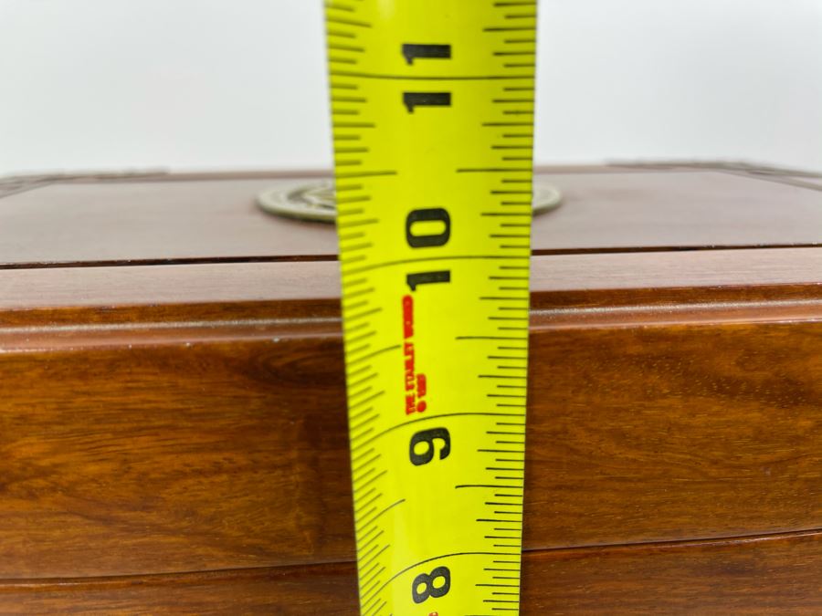 JUST ADDED - Asian Teak Jewelry Box 16W X 11D X 10H [Photo 11]