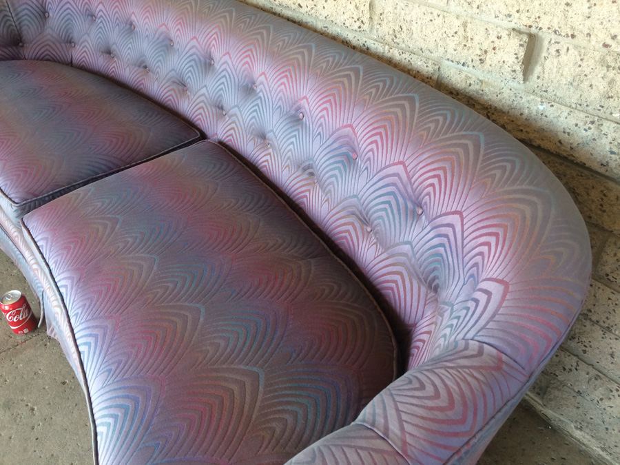 Beautifully Curved Elegant Mid-Century Sofa [Photo 8]