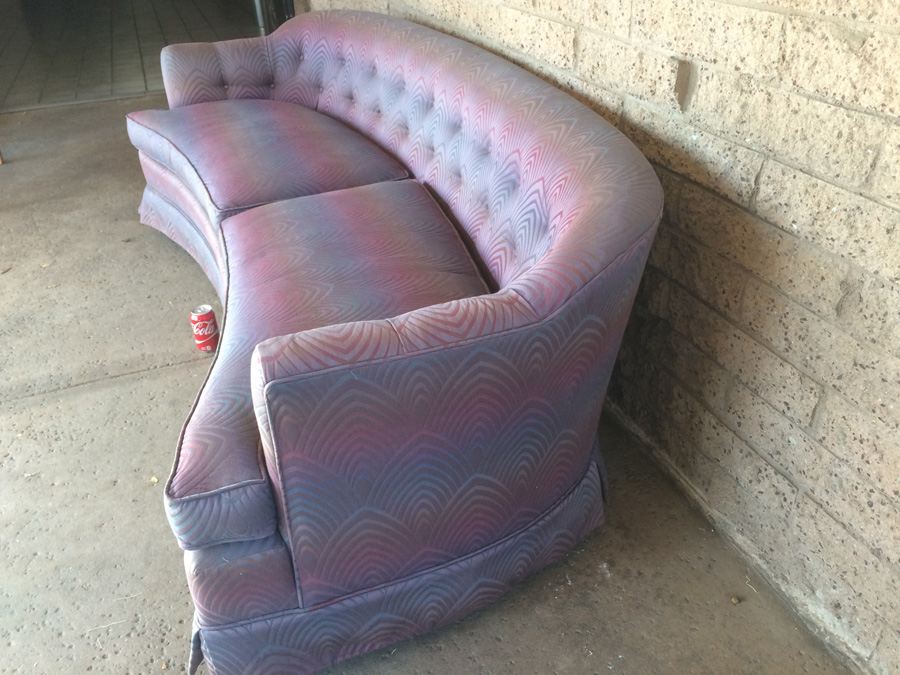 Beautifully Curved Elegant Mid-Century Sofa [Photo 6]