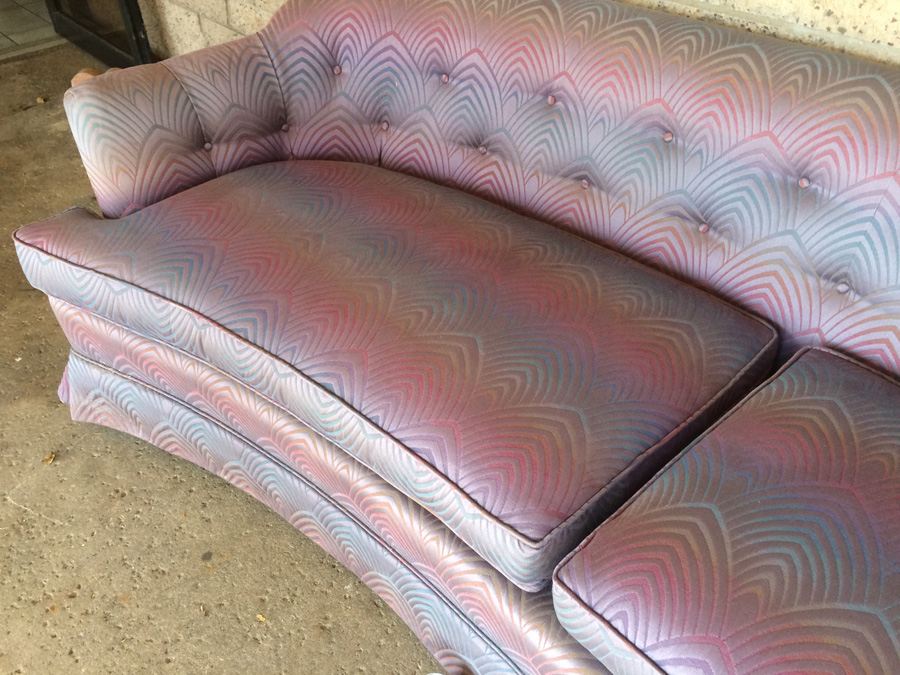 Beautifully Curved Elegant Mid-Century Sofa [Photo 9]