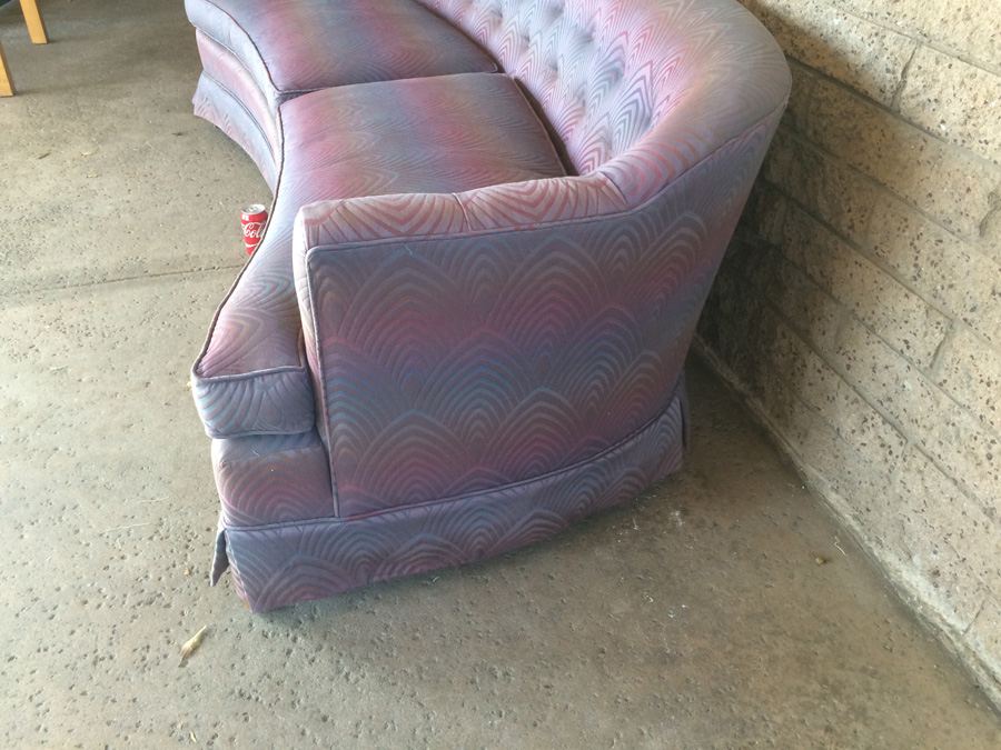 Beautifully Curved Elegant Mid-Century Sofa [Photo 7]