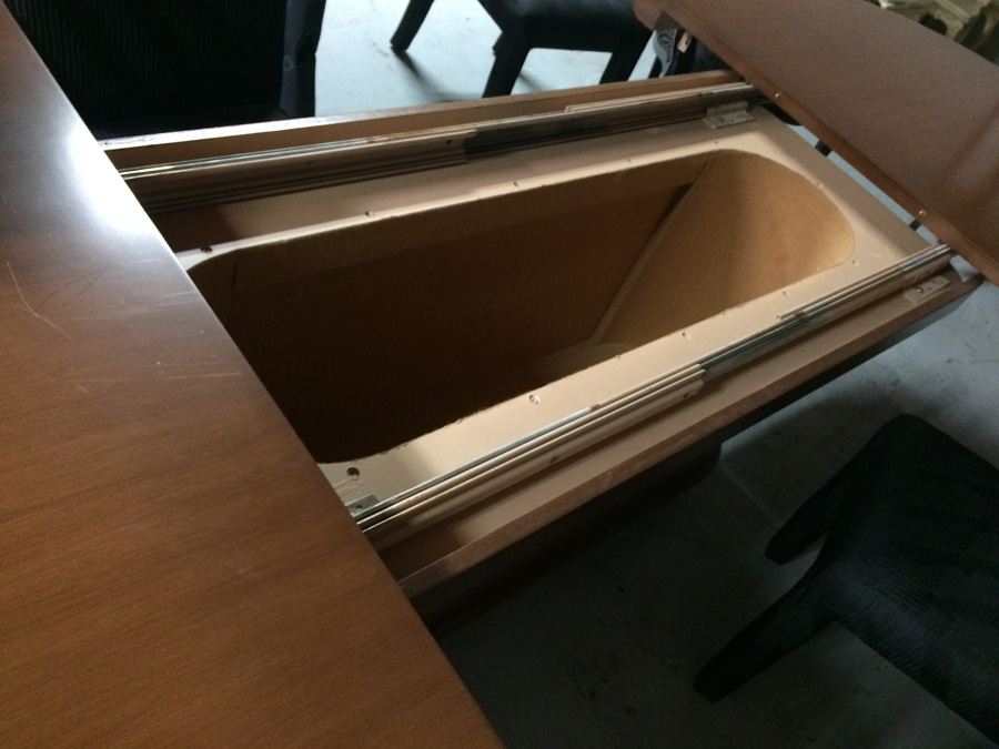 Custom Designer Dining Table with 2 Leaves and 6 Chairs [Photo 18]