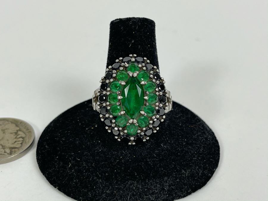 Sterling Silver Ring Size 8.5 9g [Photo 3]