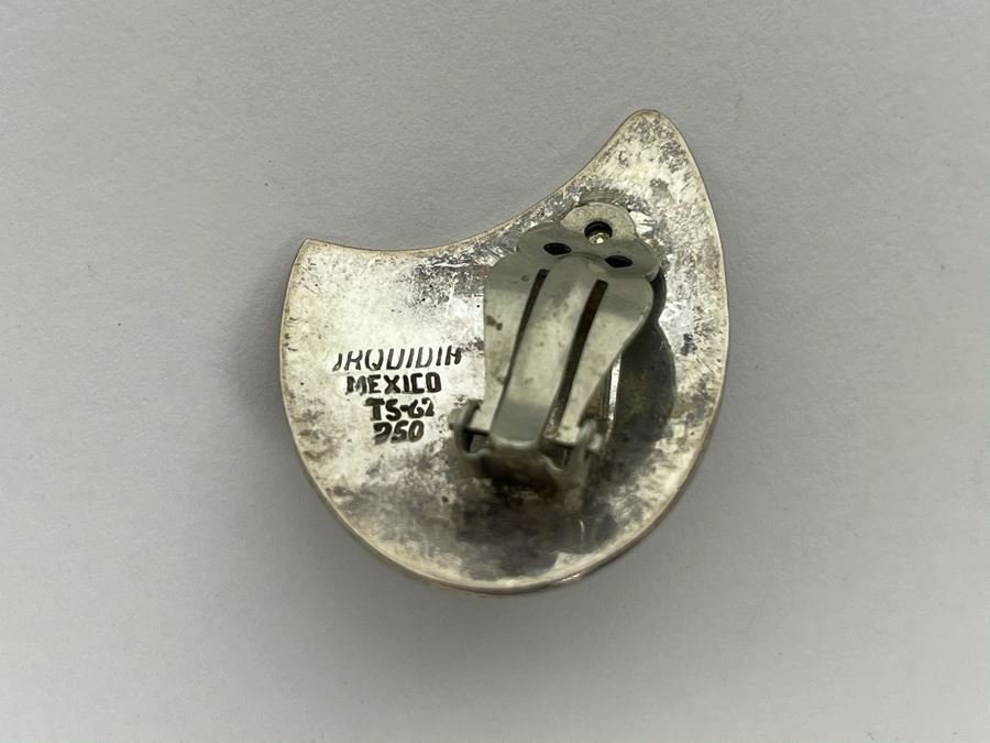 Vintage Sterling Silver Clip-On Earrings From Mexico 22.6g [Photo 5]