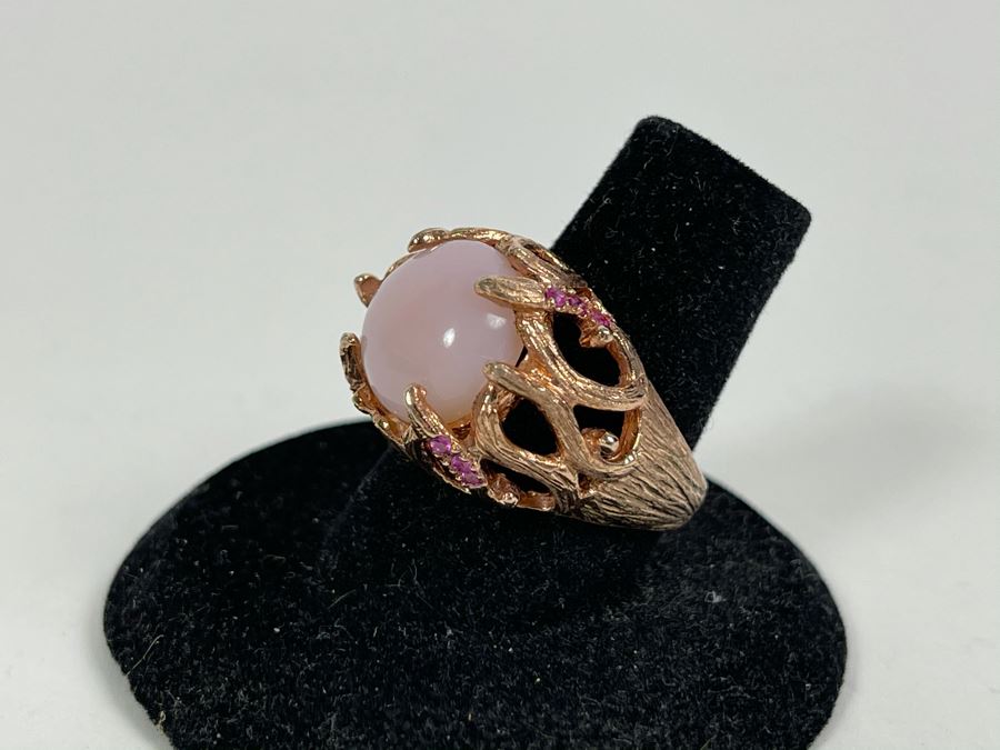 Sterling Silver Ring Size 7.5 7.6g [Photo 6]