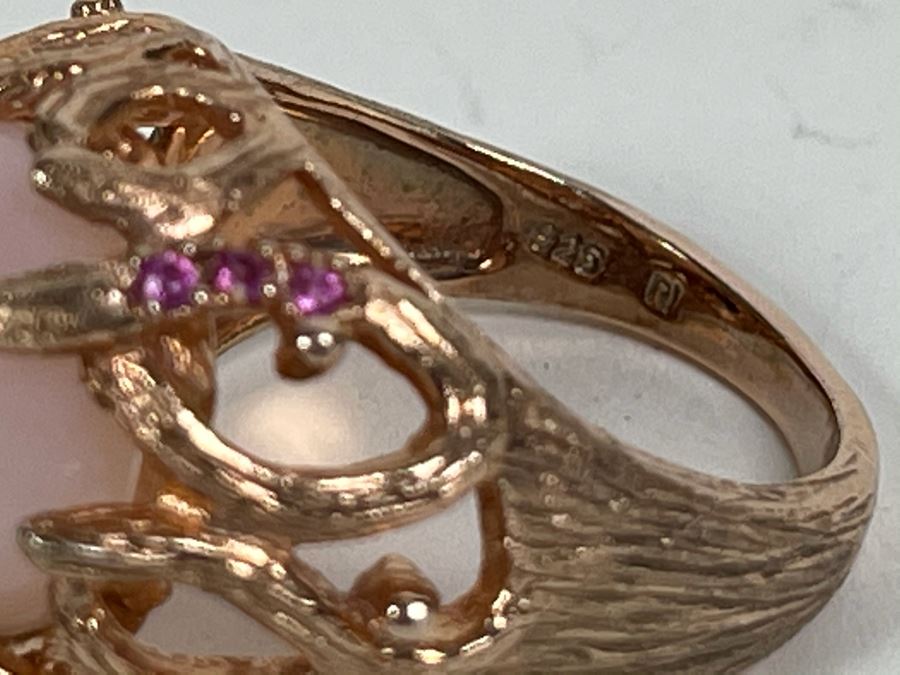 Sterling Silver Ring Size 7.5 7.6g [Photo 7]