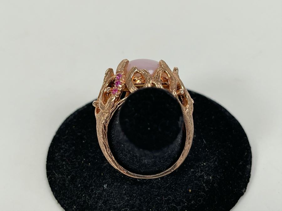 Sterling Silver Ring Size 7.5 7.6g [Photo 5]