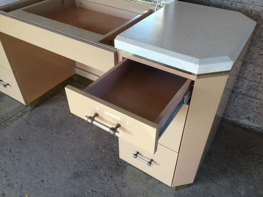 Hollywood Regency Vanity and Side Table [Photo 12]