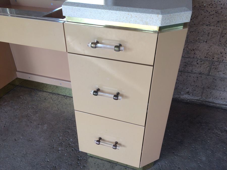Hollywood Regency Vanity and Side Table [Photo 4]