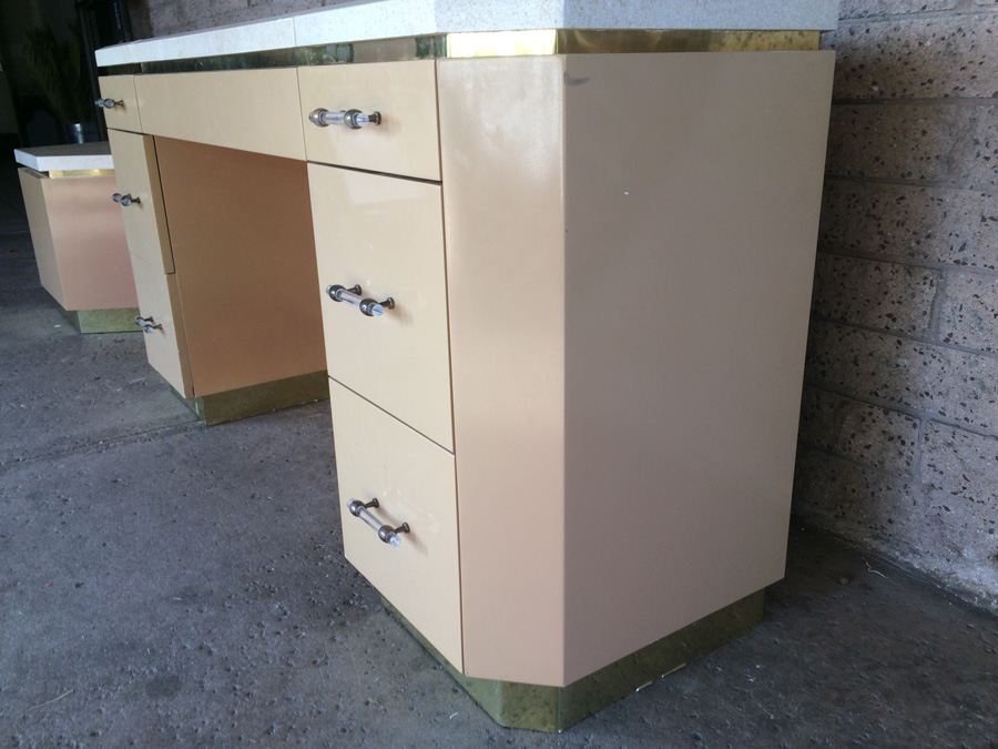 Hollywood Regency Vanity and Side Table [Photo 24]