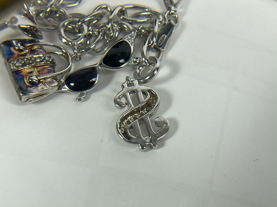 Sterling Silver Charm Bracelet 27.3g [Photo 7]