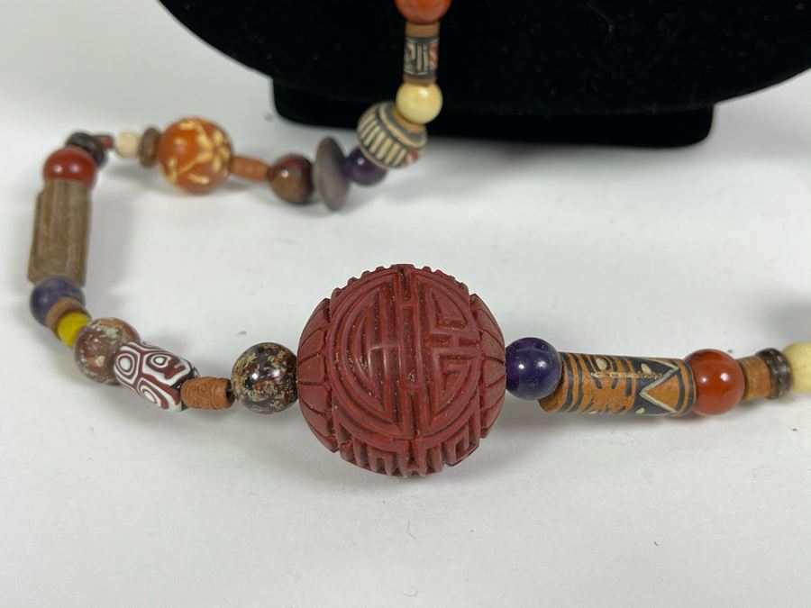 Large Vintage Multi-Beaded 48' Necklace [Photo 3]