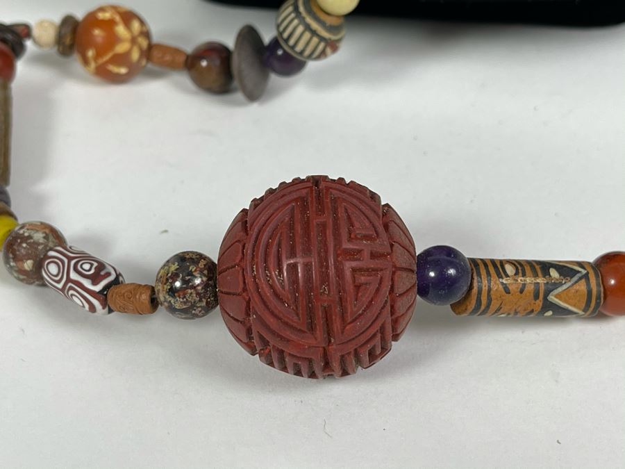 Large Vintage Multi-Beaded 48' Necklace [Photo 4]