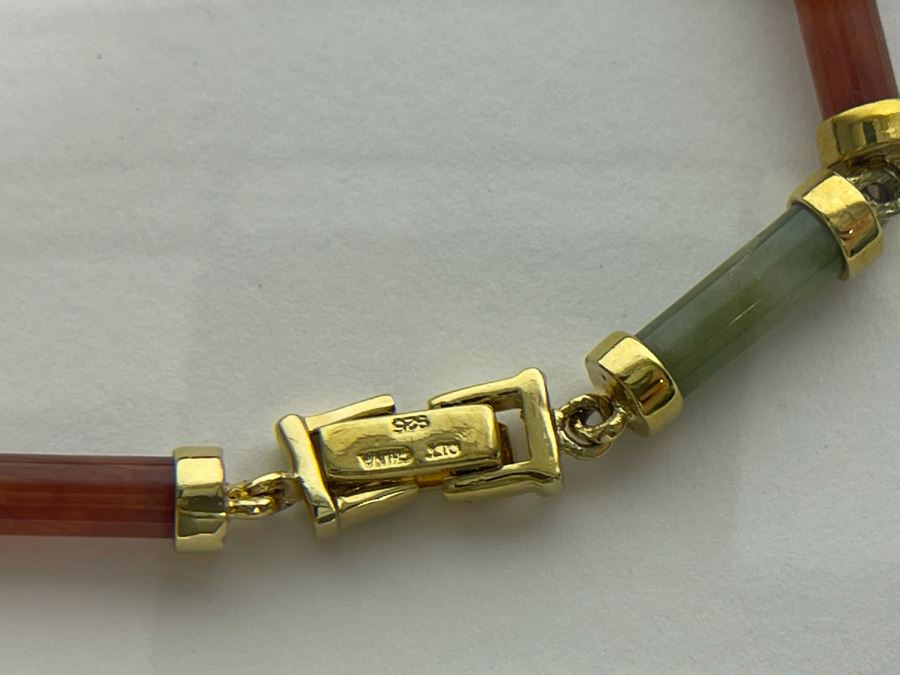 Sterling Silver Colored Stone Bracelet 12.6g [Photo 6]