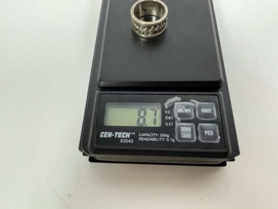 Vintage Sterling Silver Modernist Ring Size 6 8.7g [Photo 8]