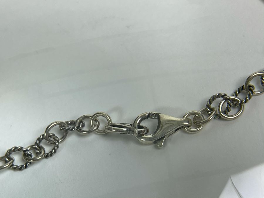 Sterling Silver Necklace 16L 19.3g [Photo 6]