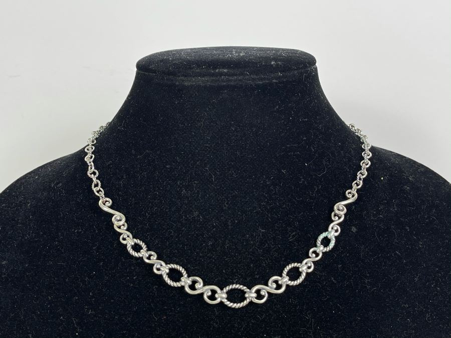 Sterling Silver Necklace 16l 19.3g