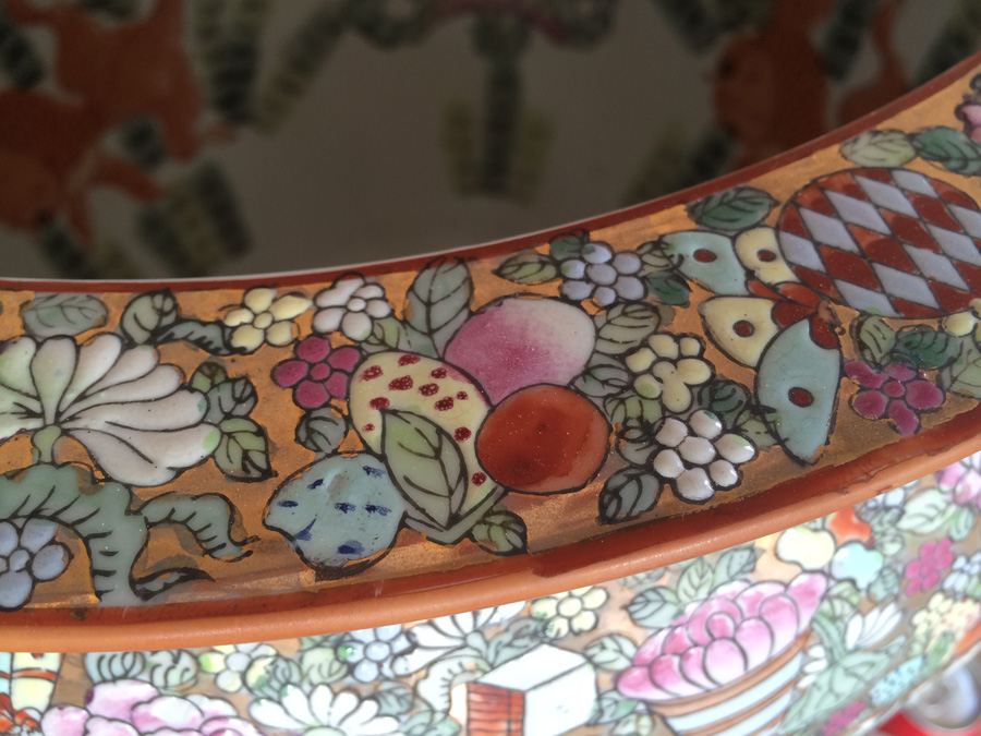 Vintage Chinese Fish Bowl Or Jardiniere [Photo 27]