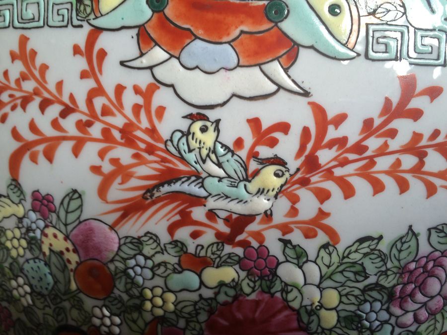 Vintage Chinese Fish Bowl Or Jardiniere [Photo 23]