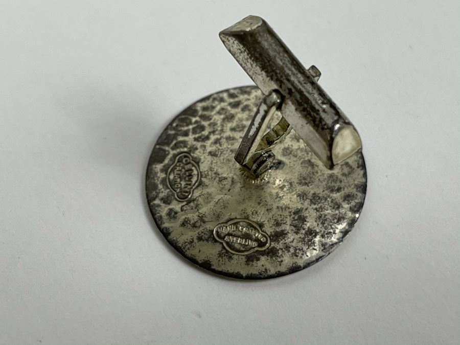 Three Pairs Of Men's Mid-Century Sterling Silver Cufflinks 39.8g [Photo 4]