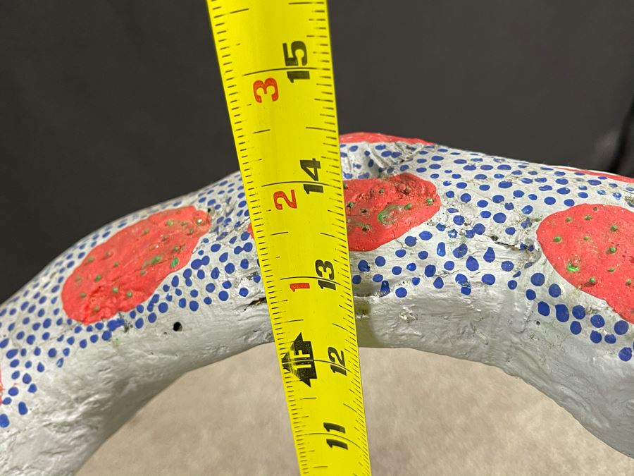 Large Hand Painted Mexican Organic Wooden Snake 46W X 22D X 14H [Photo 15]