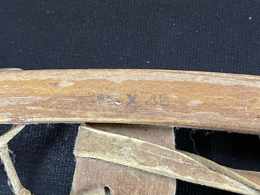 Pair Of Antique Snowshoes Made By C. A. Lund Co Record Hastings, MN 47W X 12.5H [Photo 12]