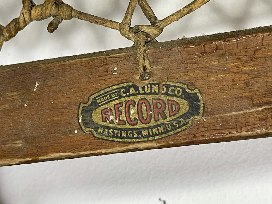 Pair Of Antique Snowshoes Made By C. A. Lund Co Record Hastings, MN 47W X 12.5H [Photo 5]