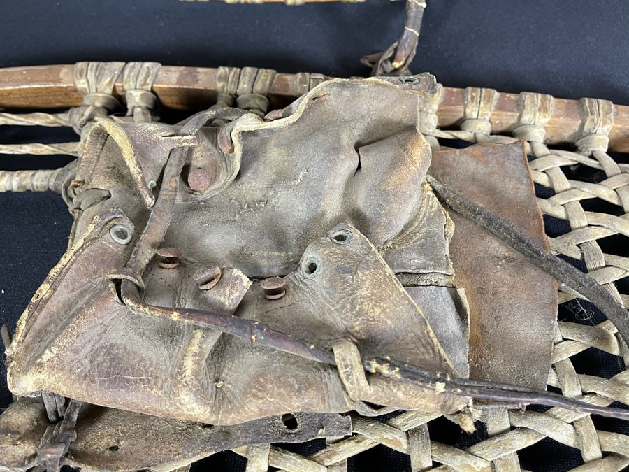 Pair Of Antique Snowshoes Made By C. A. Lund Co Record Hastings, MN 47W X 12.5H [Photo 8]