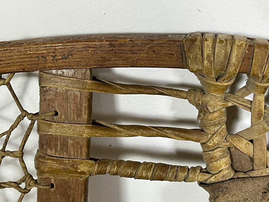 Pair Of Antique Snowshoes Made By C. A. Lund Co Record Hastings, MN 47W X 12.5H [Photo 7]