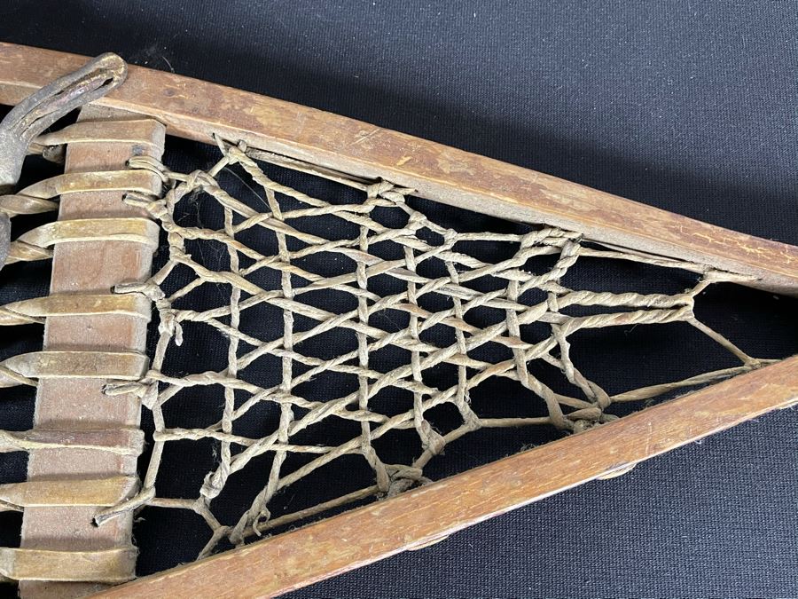 Pair Of Antique Snowshoes Made By C. A. Lund Co Record Hastings, MN 47W X 12.5H [Photo 9]