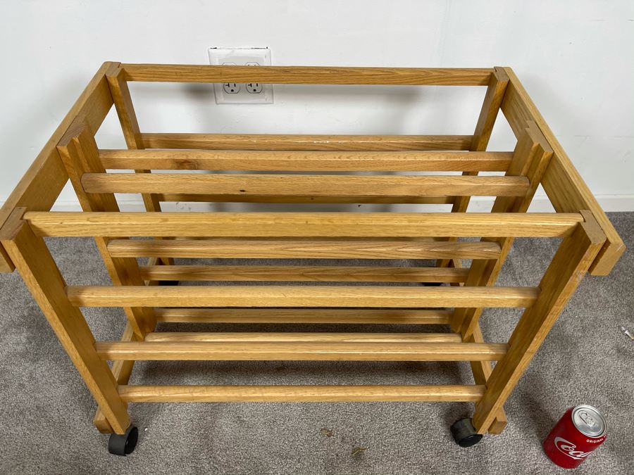 Wooden Rack On Casters 26W X 16D X 20H [Photo 3]