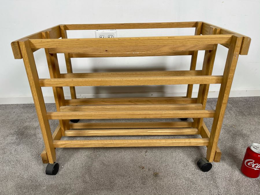 Wooden Rack On Casters 26W X 16D X 20H [Photo 2]