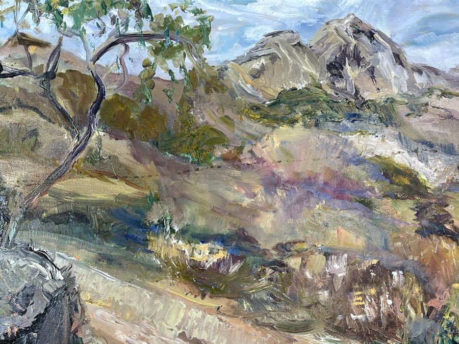 Original Joan Lohrey Framed Signed Painting On Canvas 20 X 16 [Photo 9]