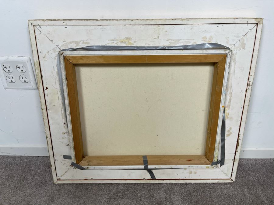 Original Joan Lohrey Framed Signed Painting On Canvas 20 X 16 [Photo 12]