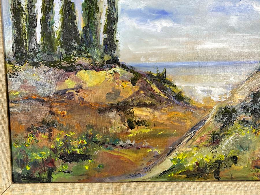 Original Joan Lohrey Framed Signed Painting On Canvas 18 X 14 [Photo 7]