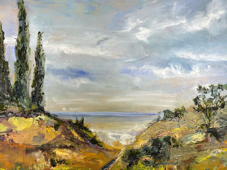 Original Joan Lohrey Framed Signed Painting On Canvas 18 X 14 [Photo 5]