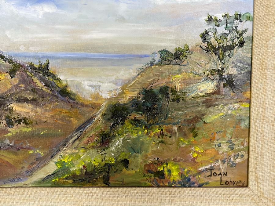 Original Joan Lohrey Framed Signed Painting On Canvas 18 X 14 [Photo 8]