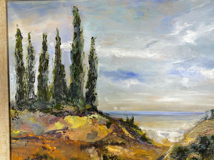 Original Joan Lohrey Framed Signed Painting On Canvas 18 X 14 [Photo 6]