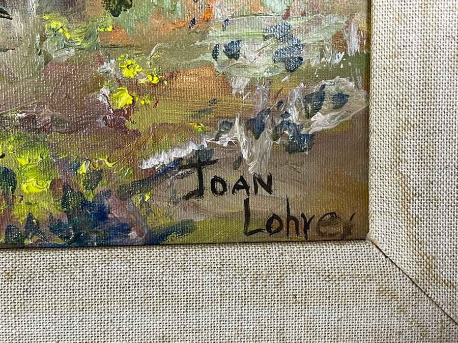 Original Joan Lohrey Framed Signed Painting On Canvas 18 X 14 [Photo 9]
