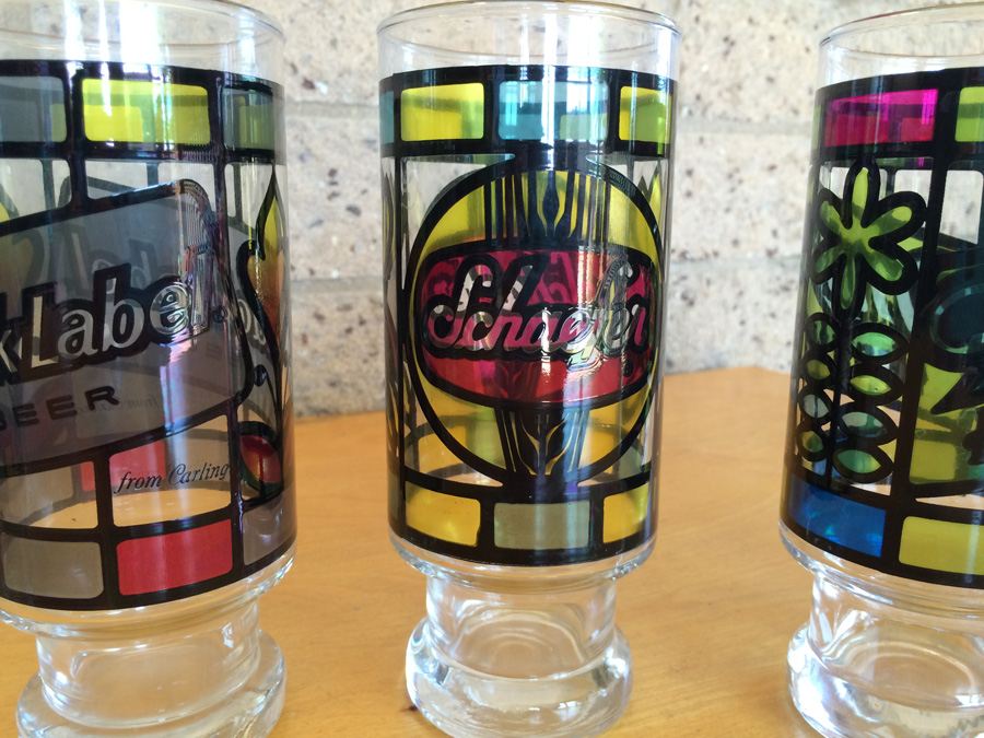 Vintage Beer Themed Drinking Glasses [Photo 6]