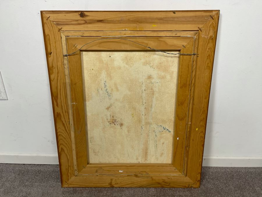 Original Joan Lohrey Framed Signed Abstract Painting On Canvas 16 X 20 [Photo 10]