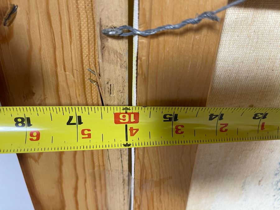 Original Joan Lohrey Framed Signed Abstract Painting On Canvas 16 X 20 [Photo 11]