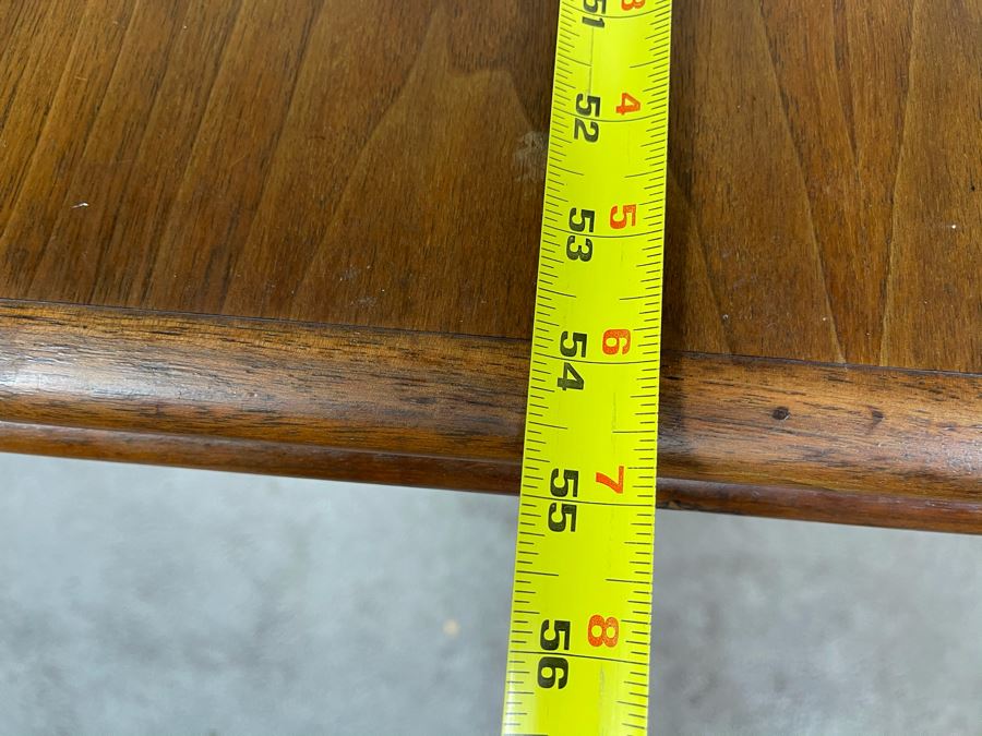 Mid-Century Danish Modern Teak Dining Table With Built-In Leaves Imported By Edgaard Inc Los Angeles, CA 55W (W/O Leaves) X 35D X 29H (Built-In Leaves Extend Table 38') [Photo 20]