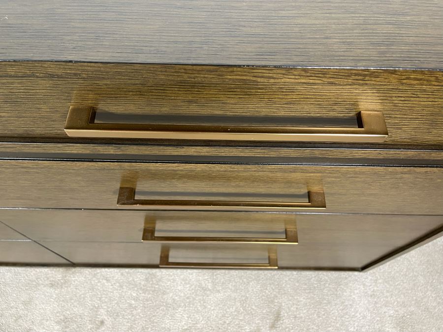 Contemporary Modern 8-Drawer Chest Of Drawers Double Dresser By Lexington Collonade Design 68W X 22D X 36H Solid Wood Retailed For $2,500 [Photo 4]